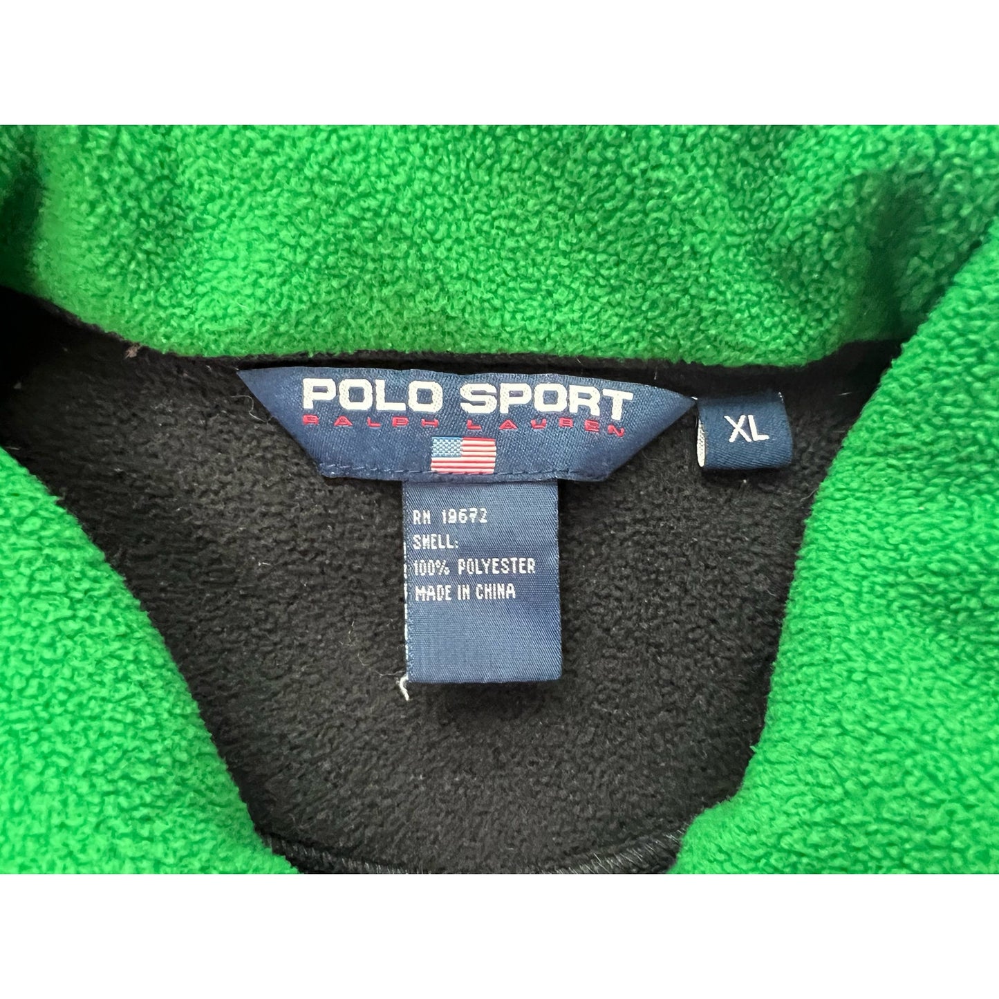 Vintage Polo Sport Ralph Lauren Full Zip Fleece Jacket XL