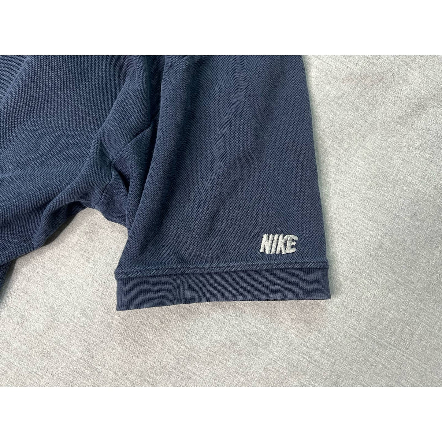 Vintage Nike Embroidered Navy Polo Shirt Large