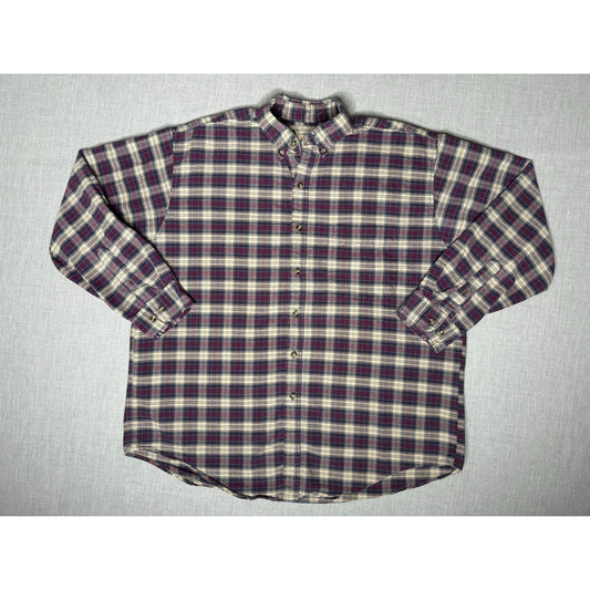 Vintage Northwest Territory Button Down Flannel Shirt Large