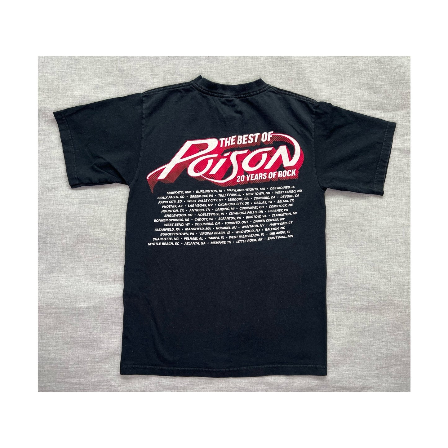 Vintage Y2K The Best of Poison 20 Years of Rock T-shirt Small