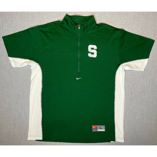 Vintage Nike Michigan State Spartans Quarter Zip Shirt L