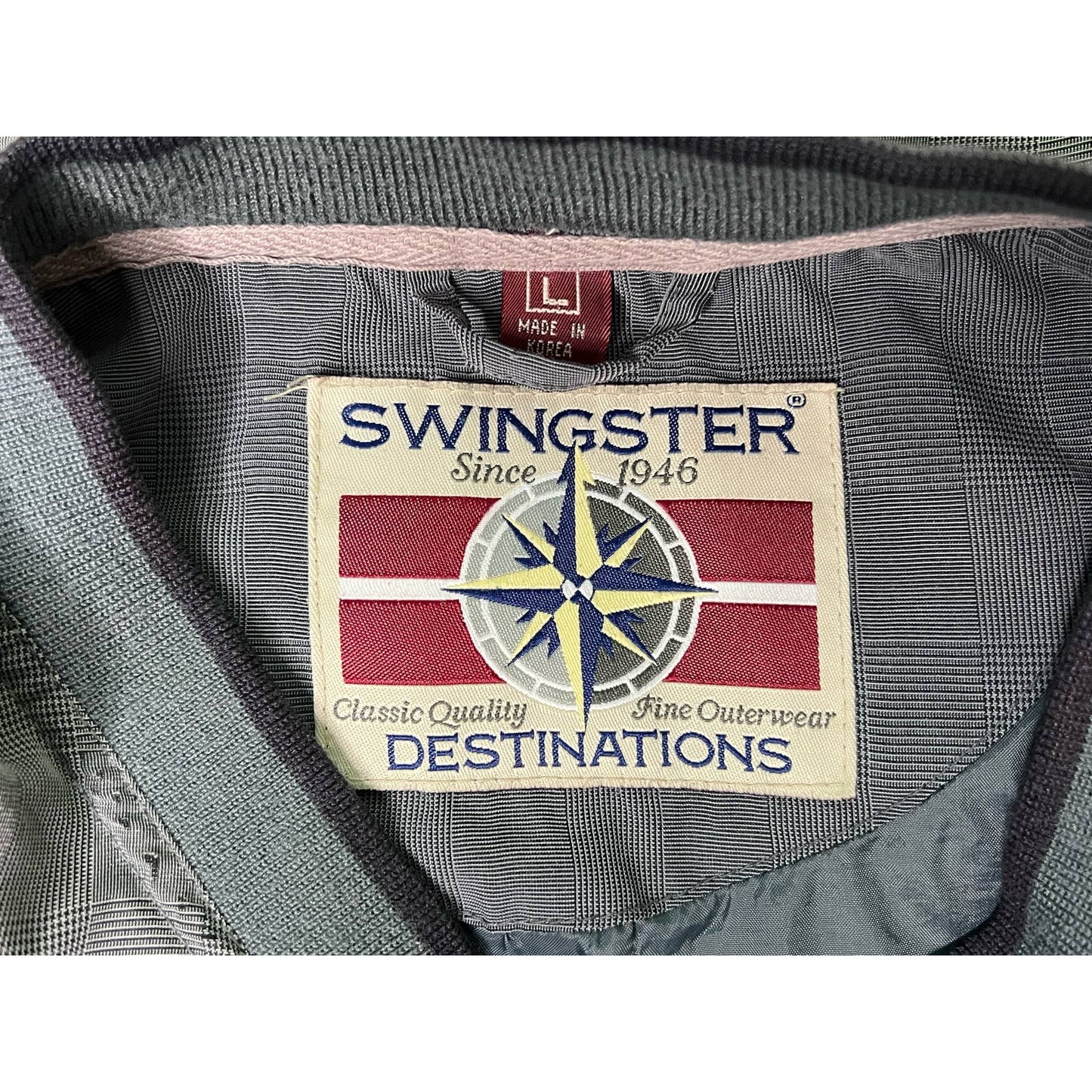 Vintage Budweiser Swingster Destinations Pullover Windbreaker Jacket Large