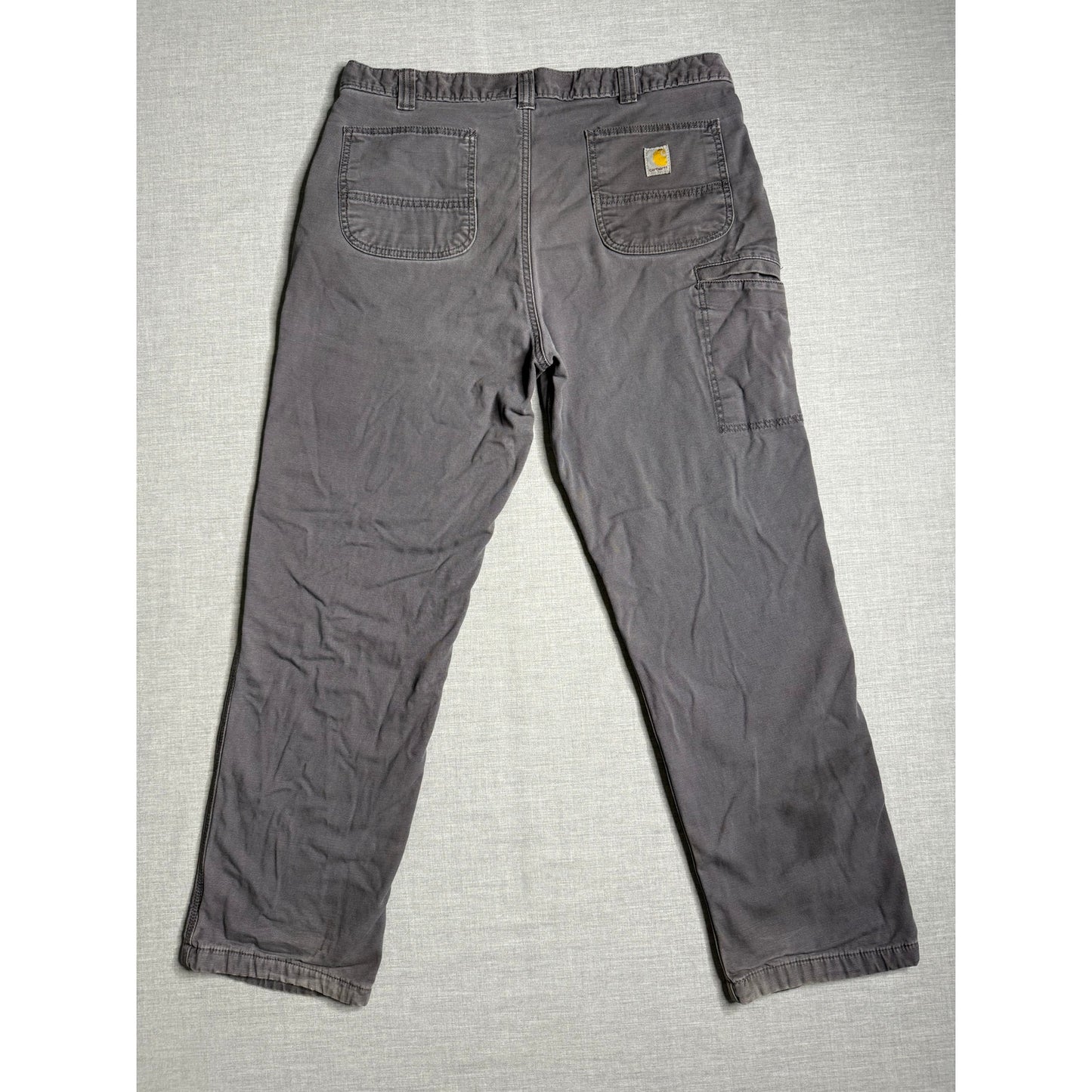 Carhartt Lined Relaxed Fit Rugged Flex Carpenter Work Pants 38x32