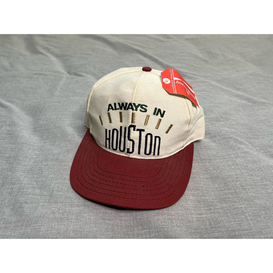 Vintage 90s Always In Houston Coca-Cola Adjustable Hat