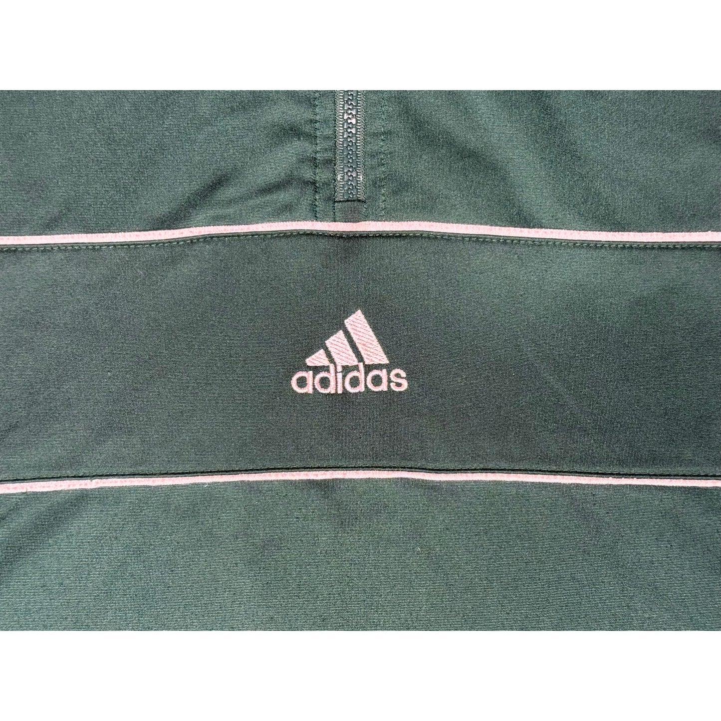 Vintage Adidas Pullover Half Zip Center Logo Athletic Hoodie Medium