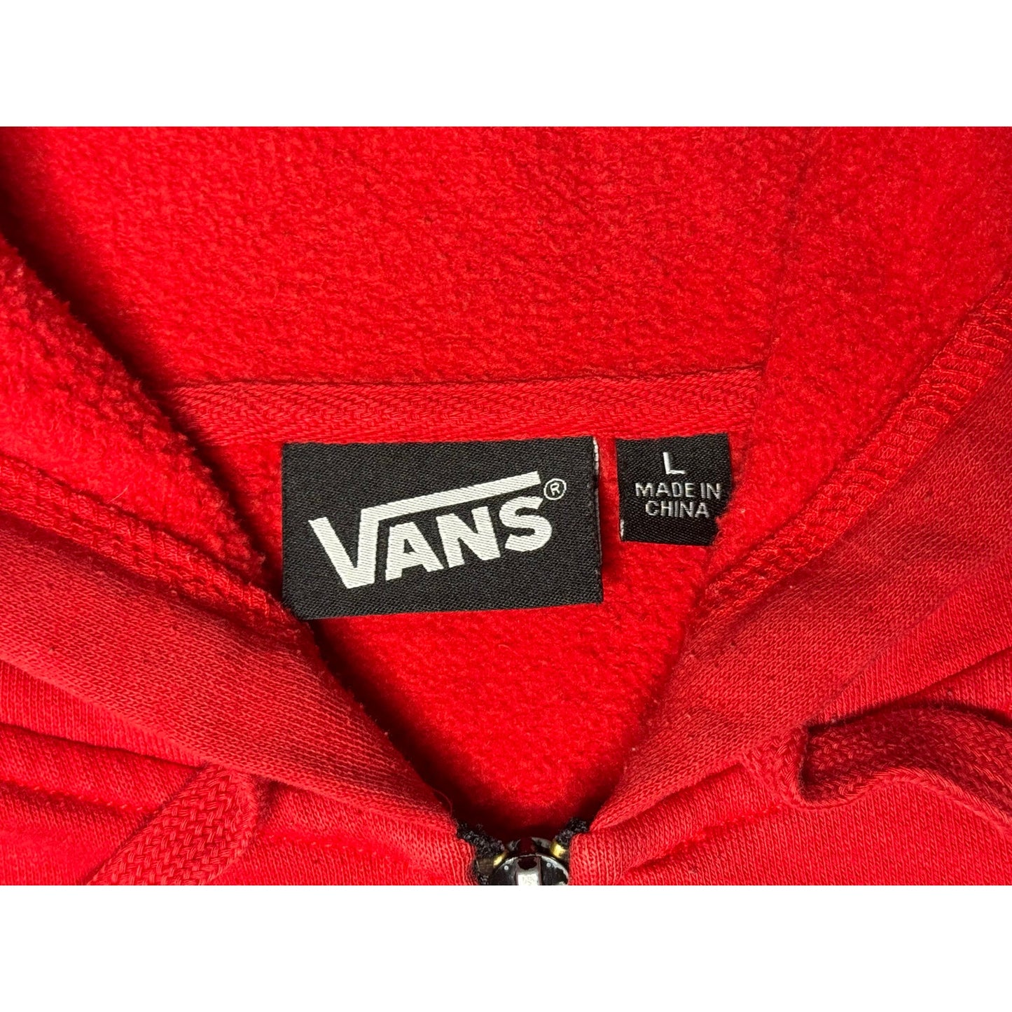 Vans Skateboarding Spell Out Logo Full Zip Hoodie Large