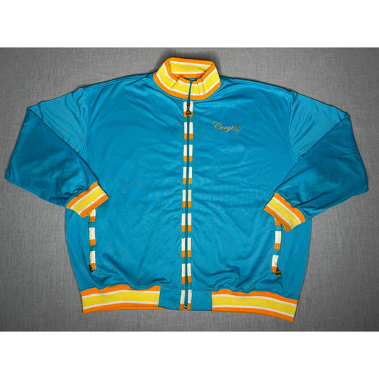 Vintage Y2K Coogi Embroidered Bird Scenery Full Zip Track Jacket 5XL
