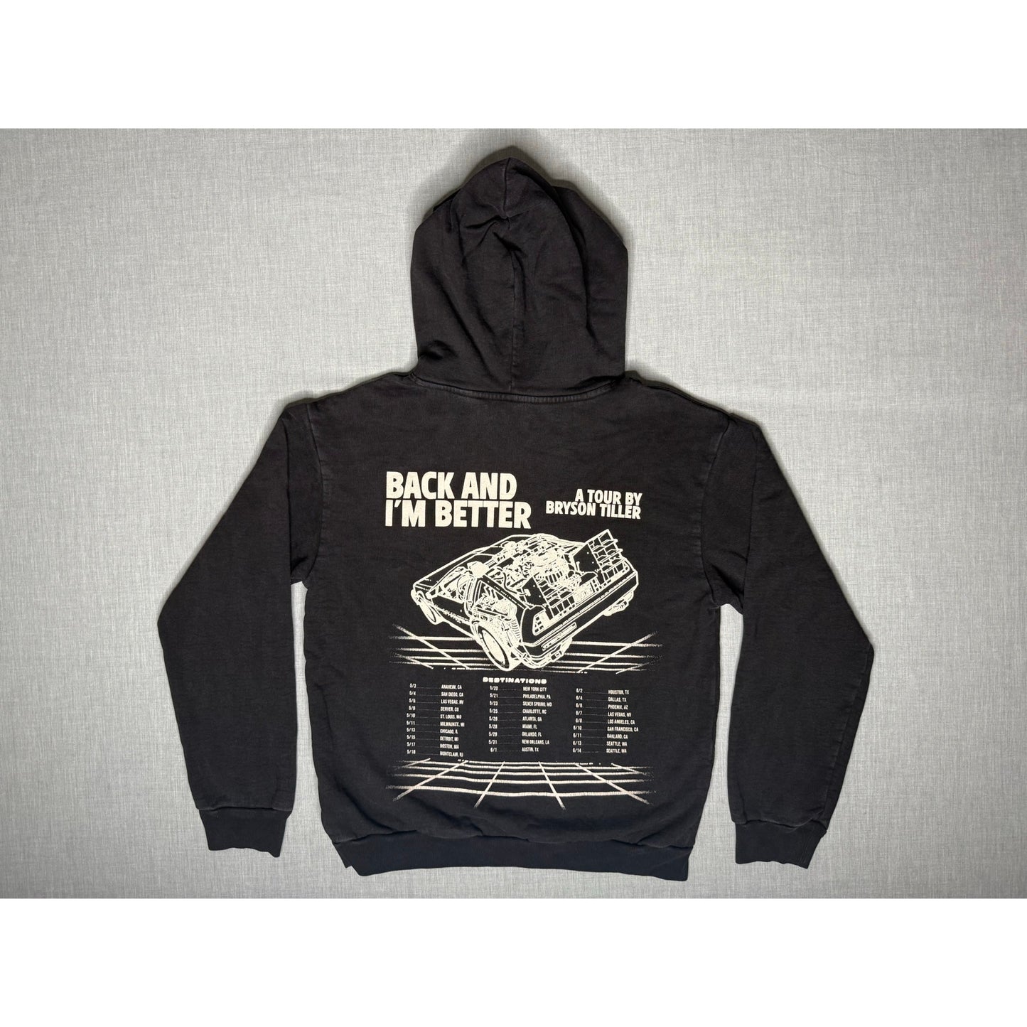 Bryson Tiller Back And I'm Better Tour Hoodie Pullover Sweatshirt Medium
