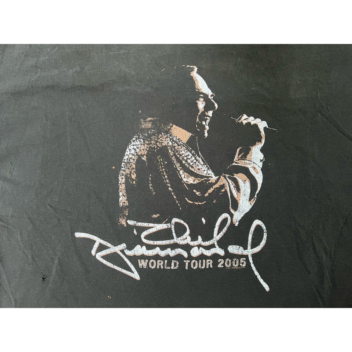 Vintage Neil Diamond 2005 World Tour Band T-Shirt XL