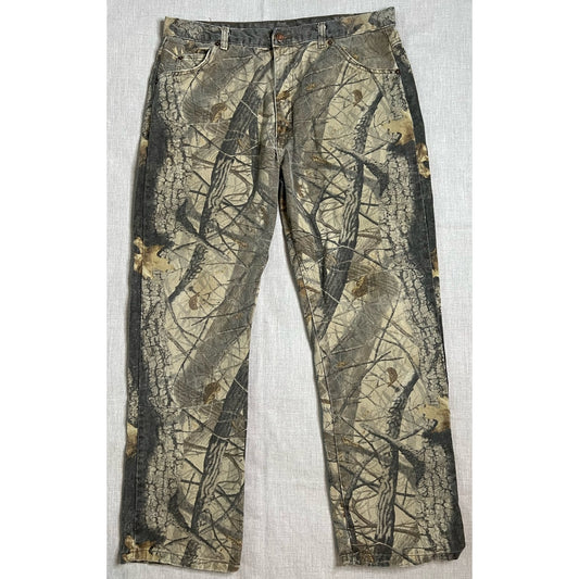 Vintage Duxbak Tree Camo Outdoor Hunting Jeans 36x31