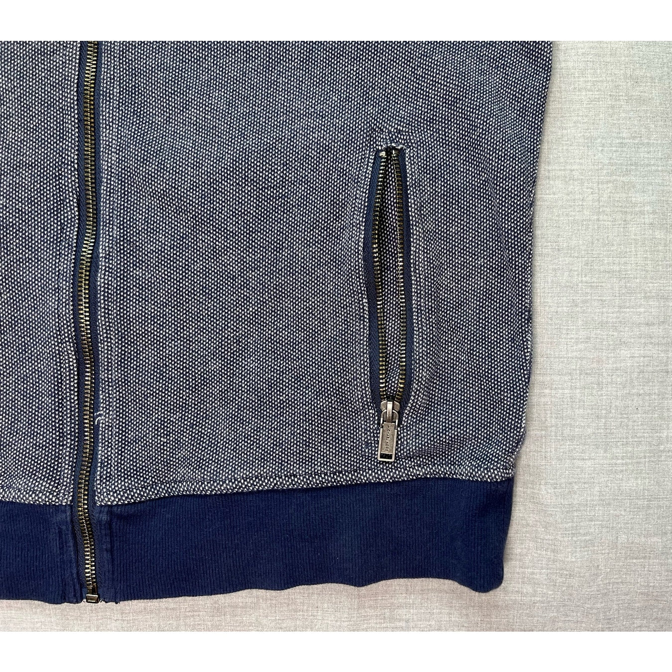 Michael Kors Full Zip Mock Neck Knit Jacket Large