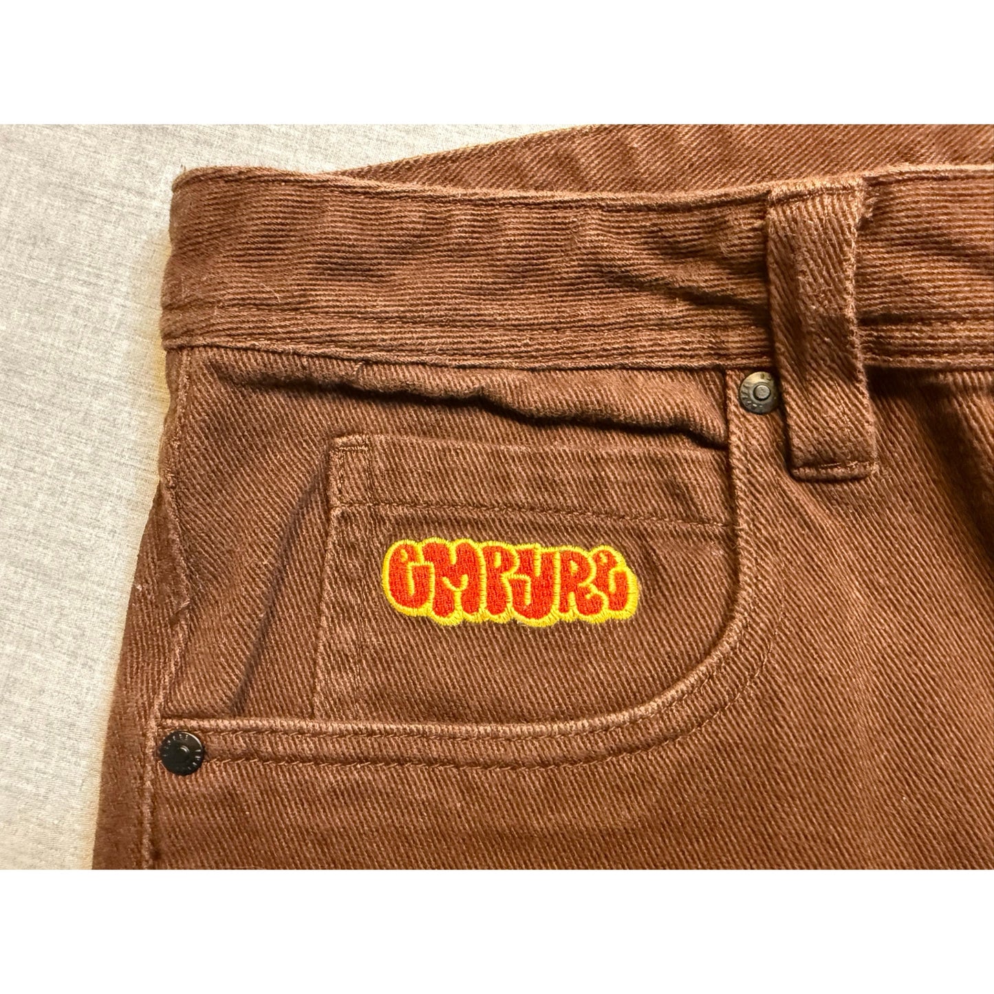 Empyre Relaxed Fit Brown Skater Jeans 34