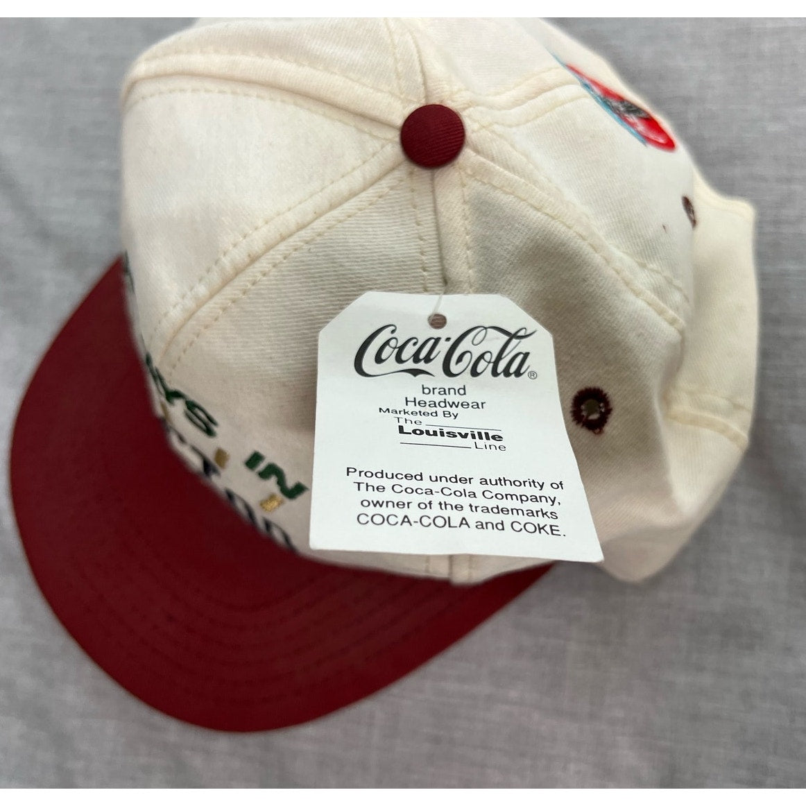 Vintage 90s Coca-Cola Always In Houston Adjustable Hat