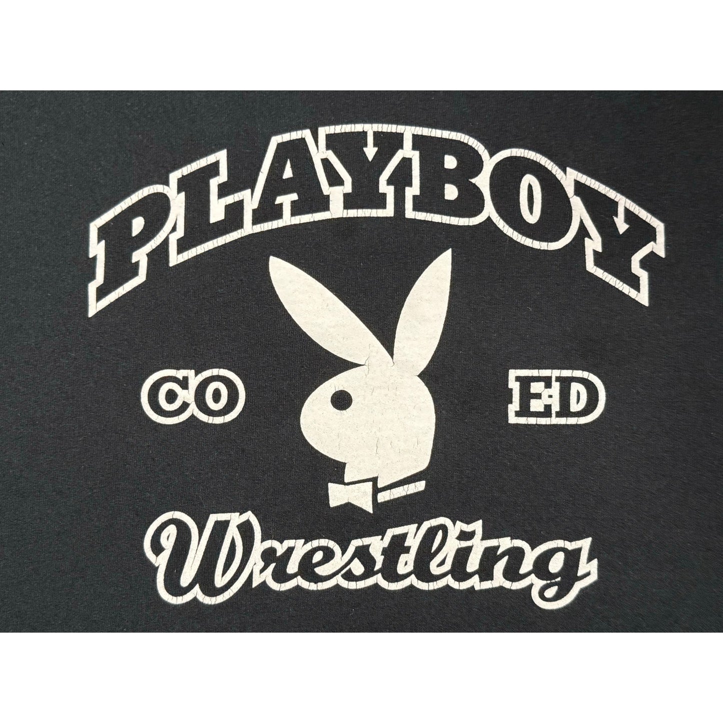 Vintage Playboy Coed Wrestling Pullover Hoodie XL