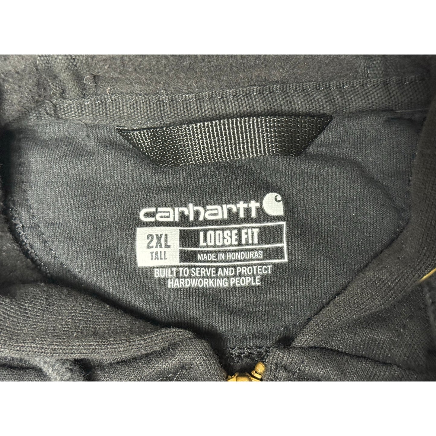 Carhartt Loose Fit Full Zip Workwear Hoodie 2XL Tall