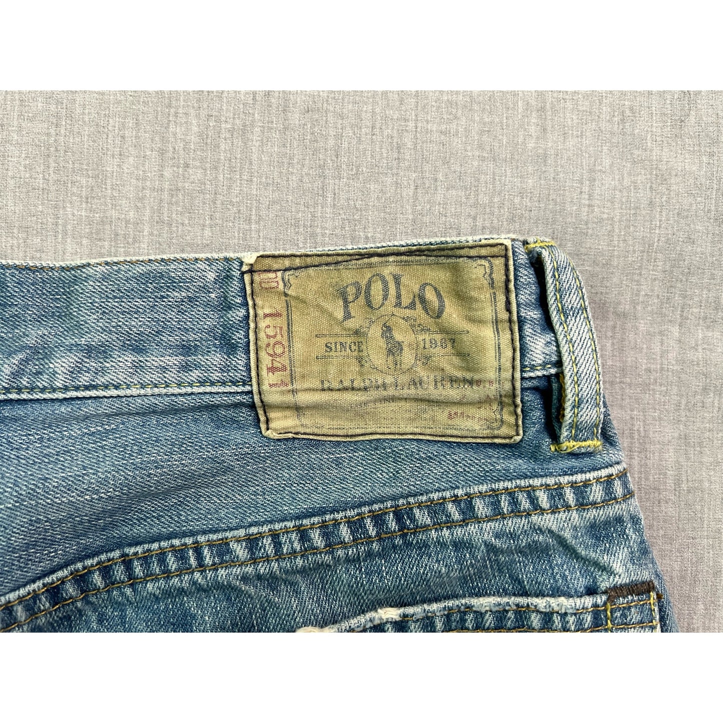 Polo Ralph Lauren Distressed Faded Blue Jeans 31x30