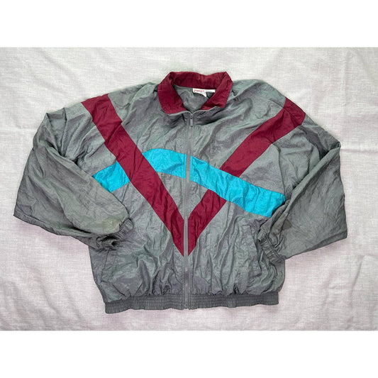 Vintage 80s Todd 1 Full Zip Windbreaker Jacket XL