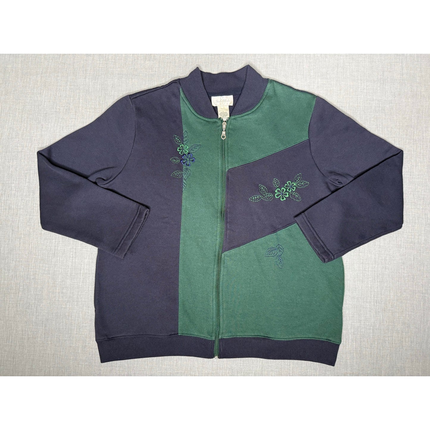 Vintage 90s Studio Works Full Zip Crewneck Sweatshirt Women’s Large