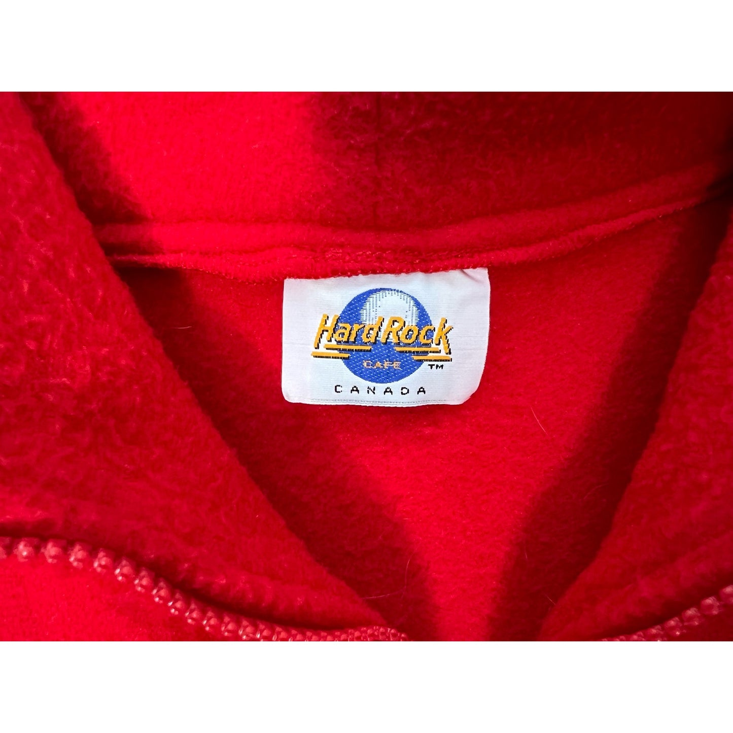 Vintage Hard Rock Cafe Banff Canada Quarter Zip Fleece XL