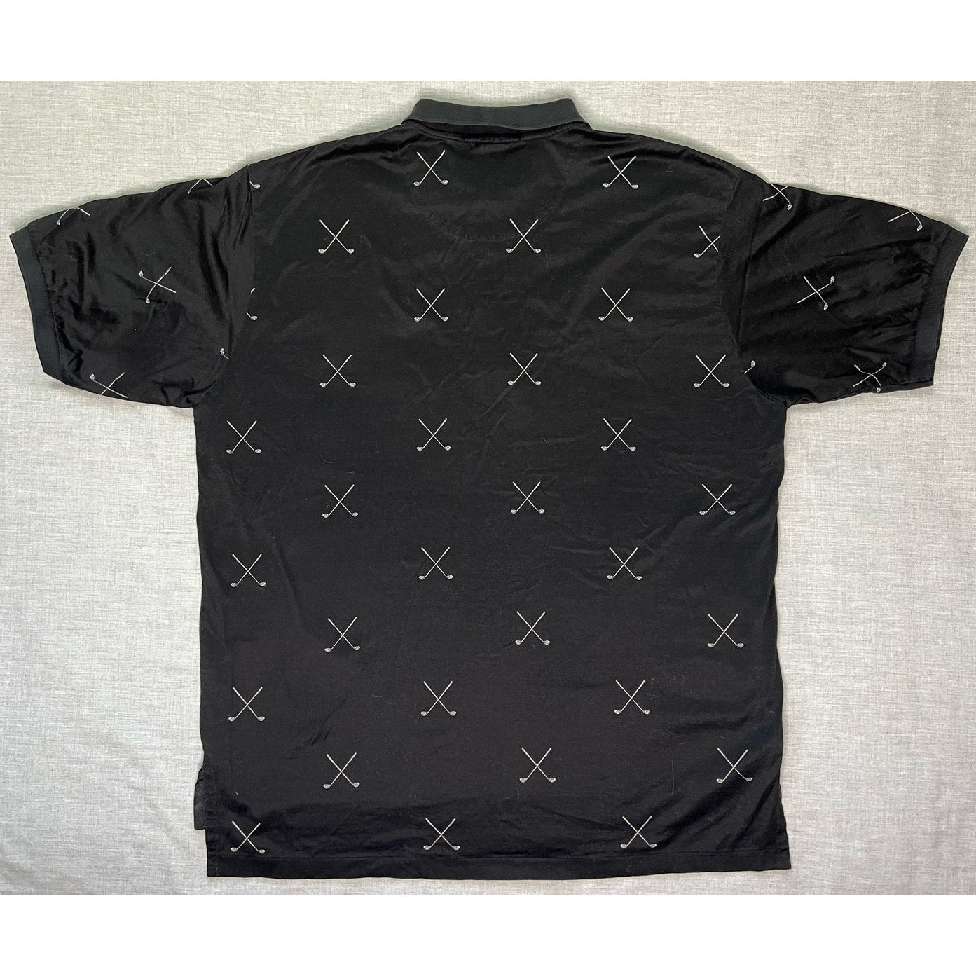Vintage Polo Golf Ralph Lauren All Over Print Polo Shirt XL