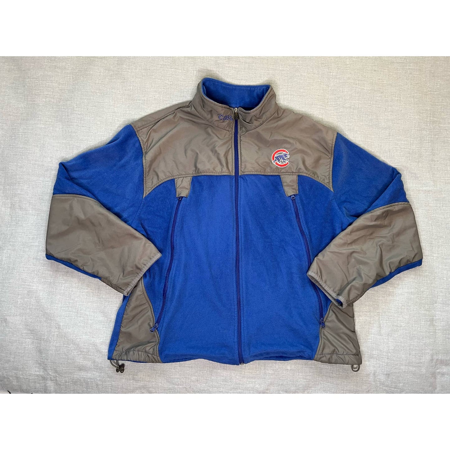 Chicago Cubs Majestic MLB Full Zip Fleece Sweatshirt XL