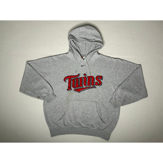 Vintage Y2K Minnesota Twins Nike Center Check Pullover Hoodie Medium