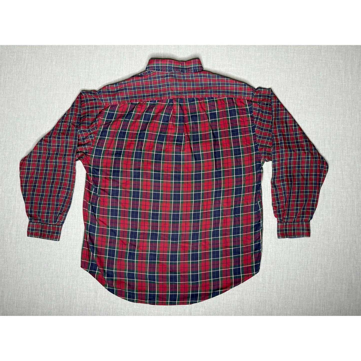 Vintage Tommy Hilfiger Plaid Button Down Dress Shirt Large