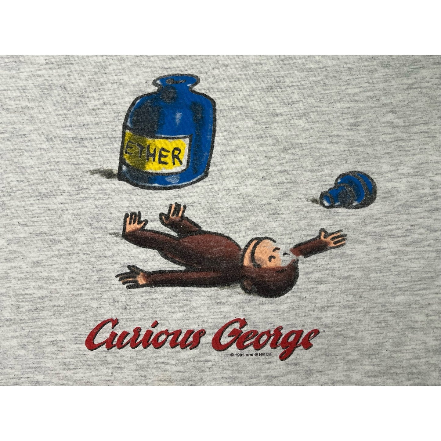 Vintage 1995 Curious George Ether Single Stitch T-shirt XL