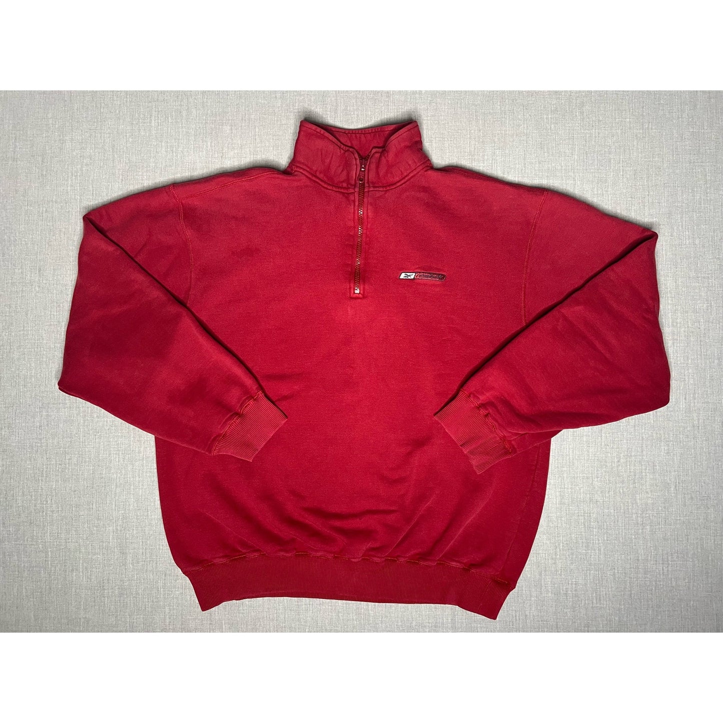 Vintage Y2K Reebok Pullover Quarter Zip Sweatshirt Large