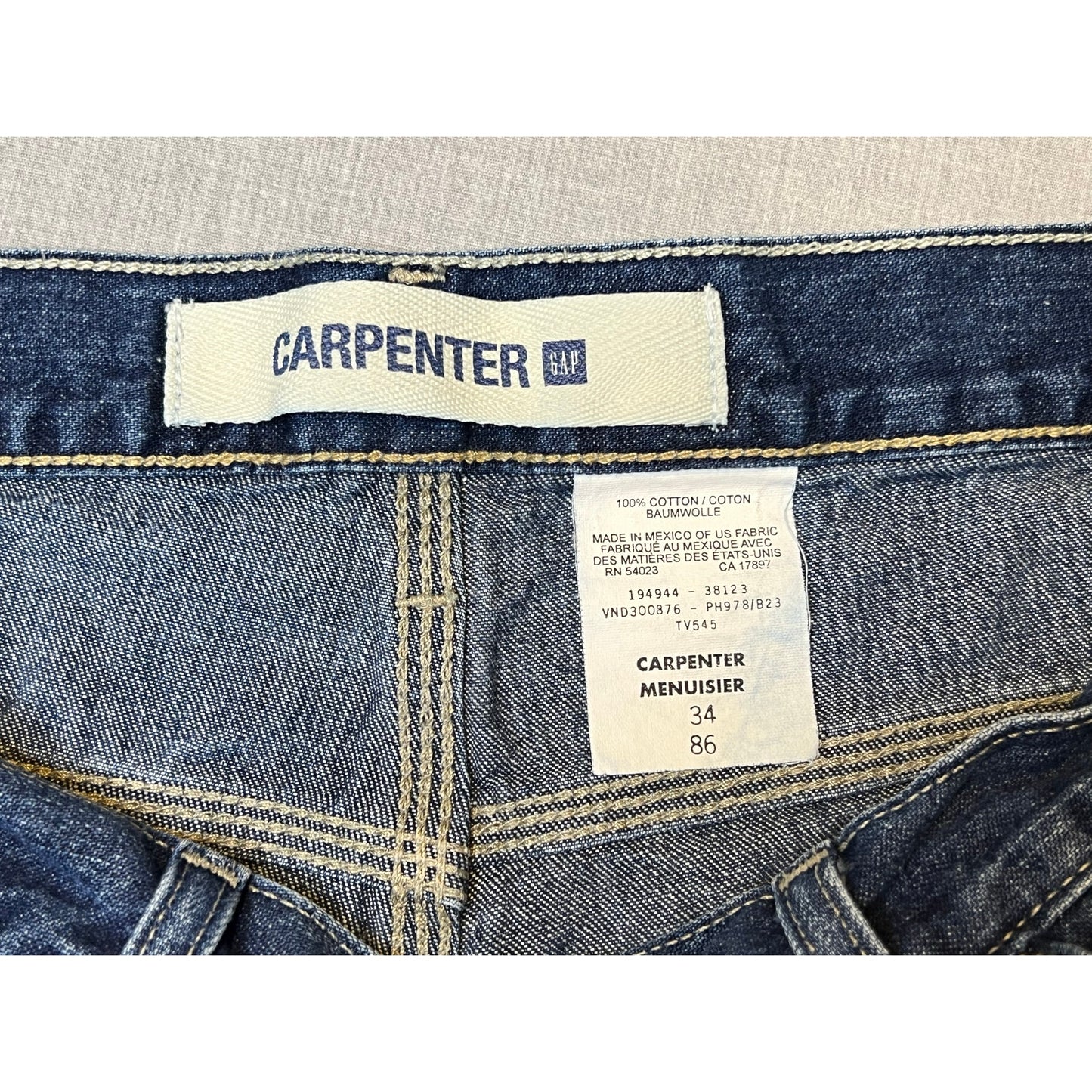 Vintage Gap Carpenter Industrial Standard Jean Shorts 34