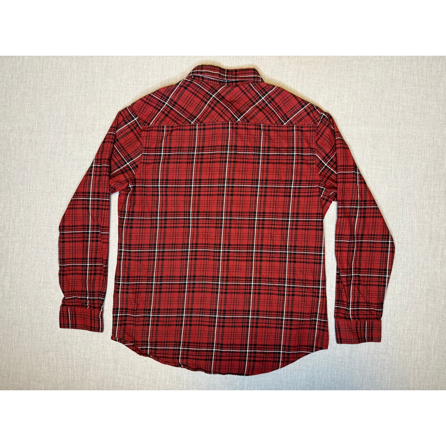Harley Davidson Button Up Flannel Shirt Large