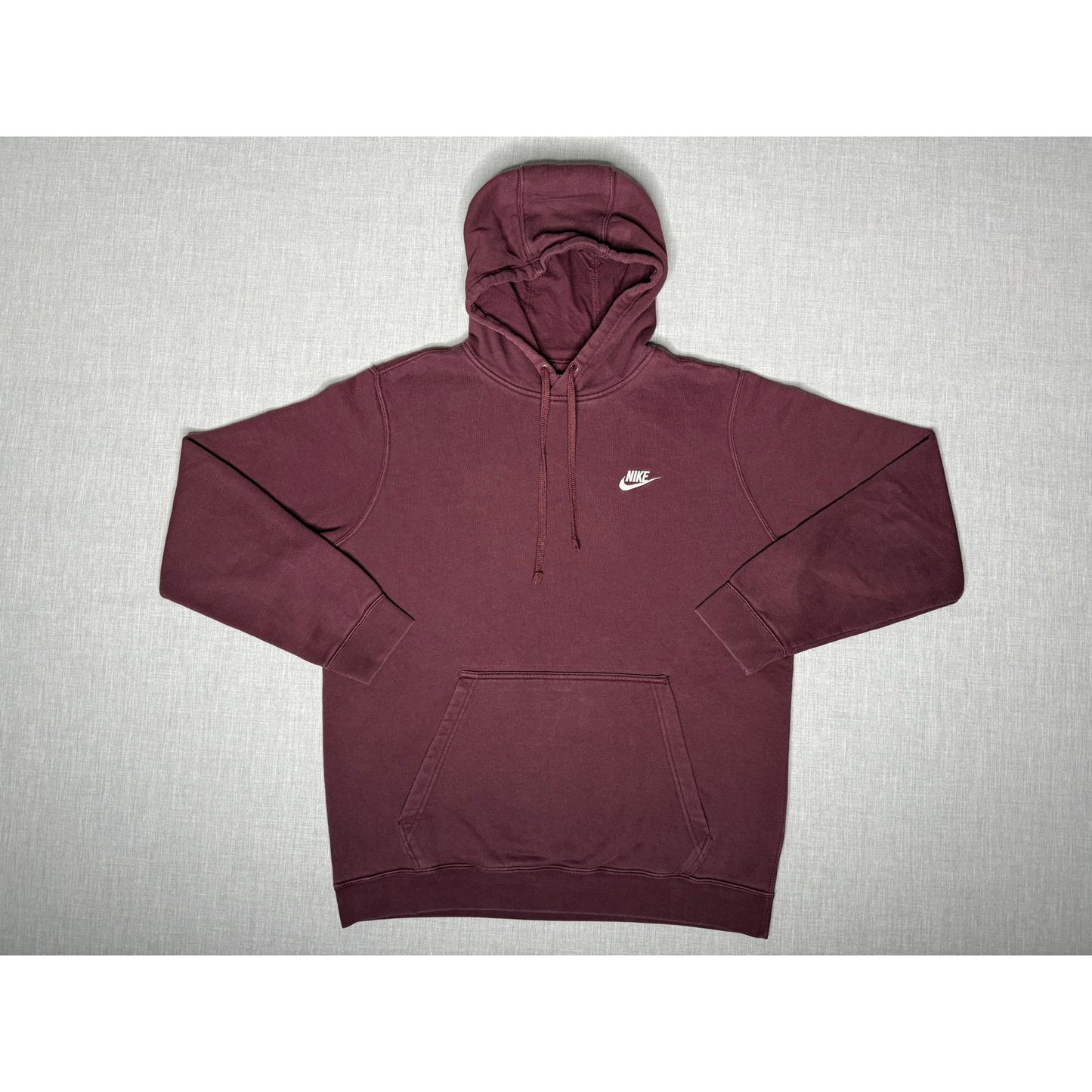 Nike Sportswear Burgundy Pullover Hoodie Large