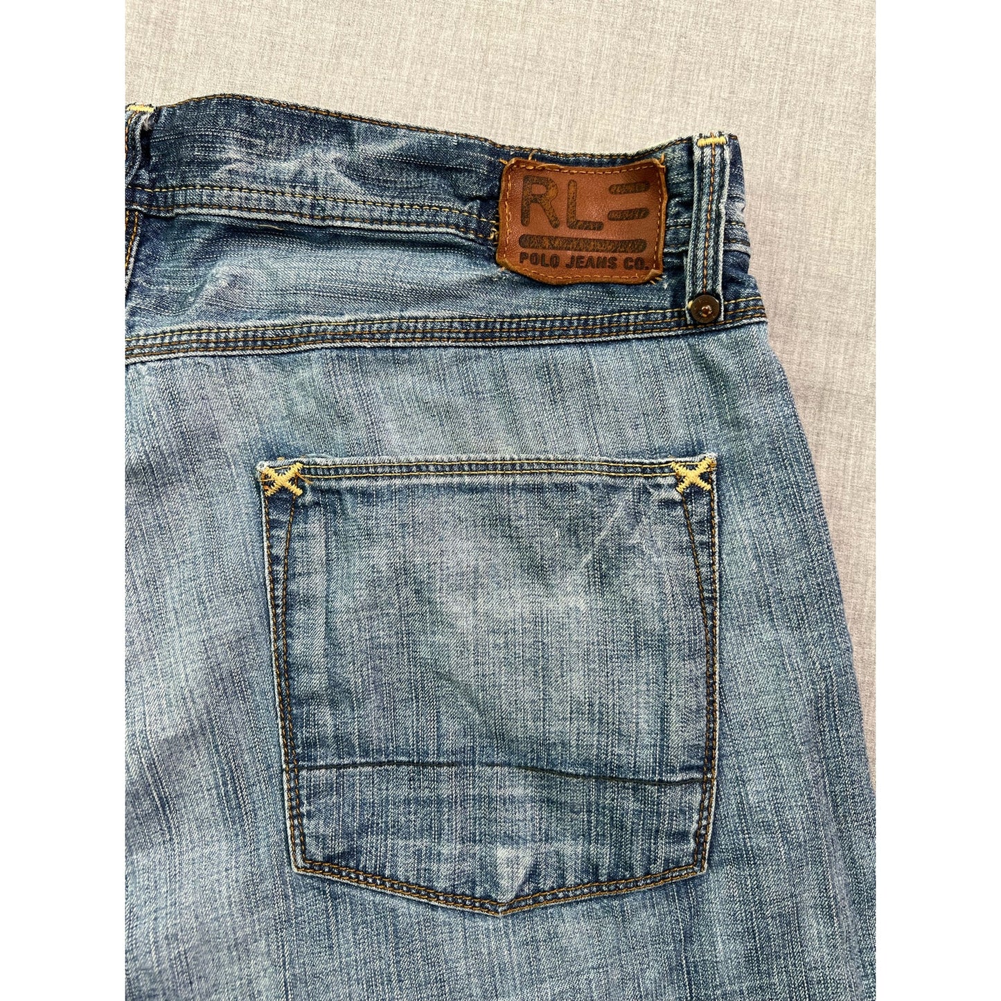 Polo Jeans Co Ralph Lauren Carver Faded Button Fly Jeans 34x34