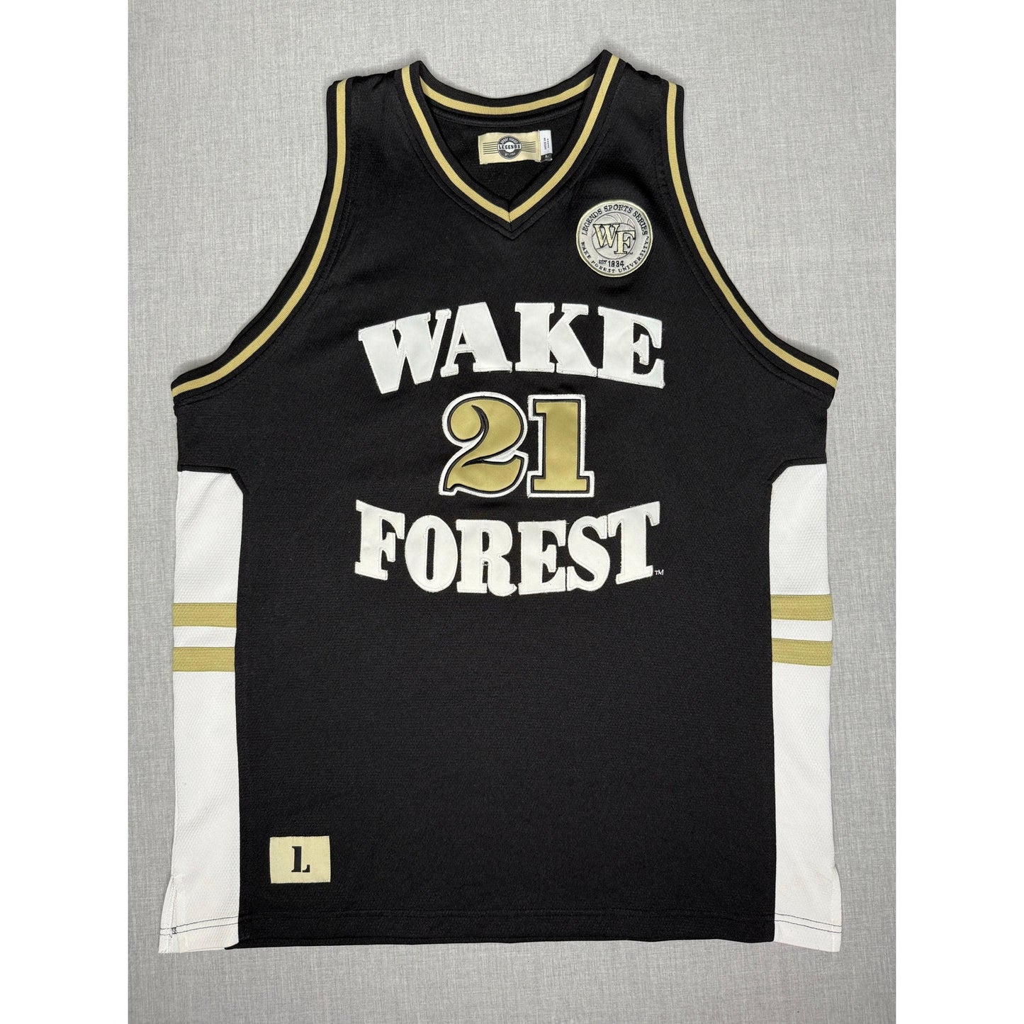 Vintage 90s Tim Duncan Wake Forest NCAA College Basketball Jersey Large