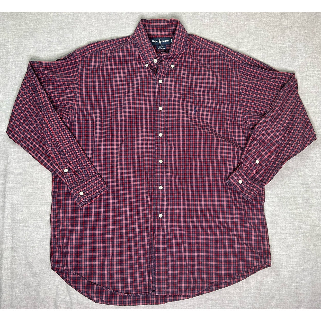 Vintage Polo Ralph Lauren Blake Plaid Button Down Shirt Large