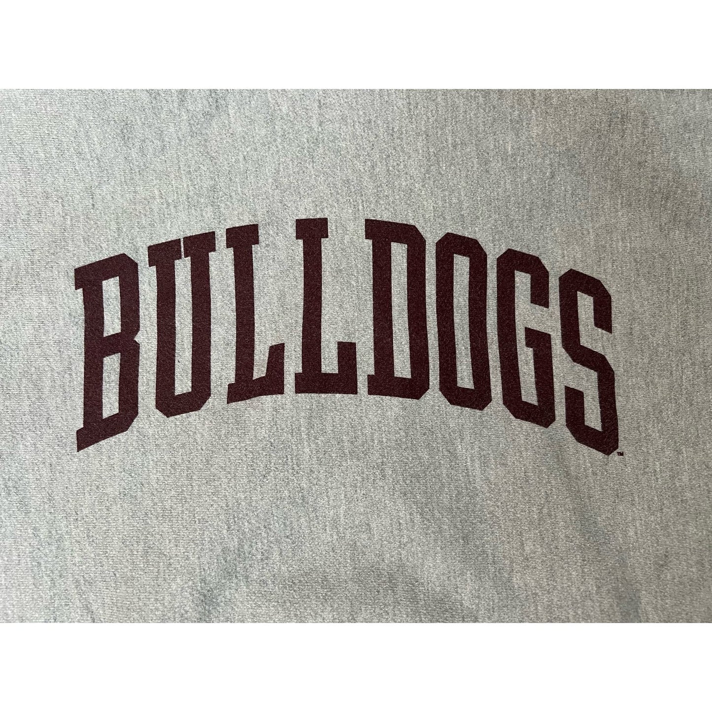 Vintage Champion Reverse Weave Bulldogs Pullover Hoodie Large