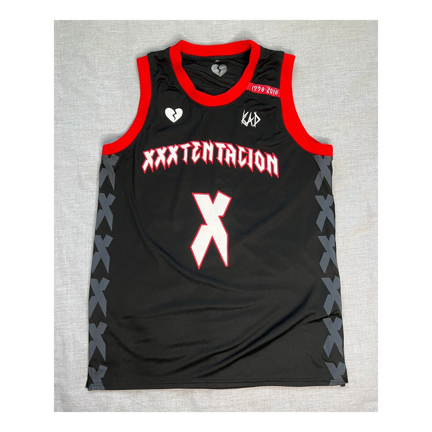 XXXTentacion Memorial Tribute Rap Basketball Jersey XL