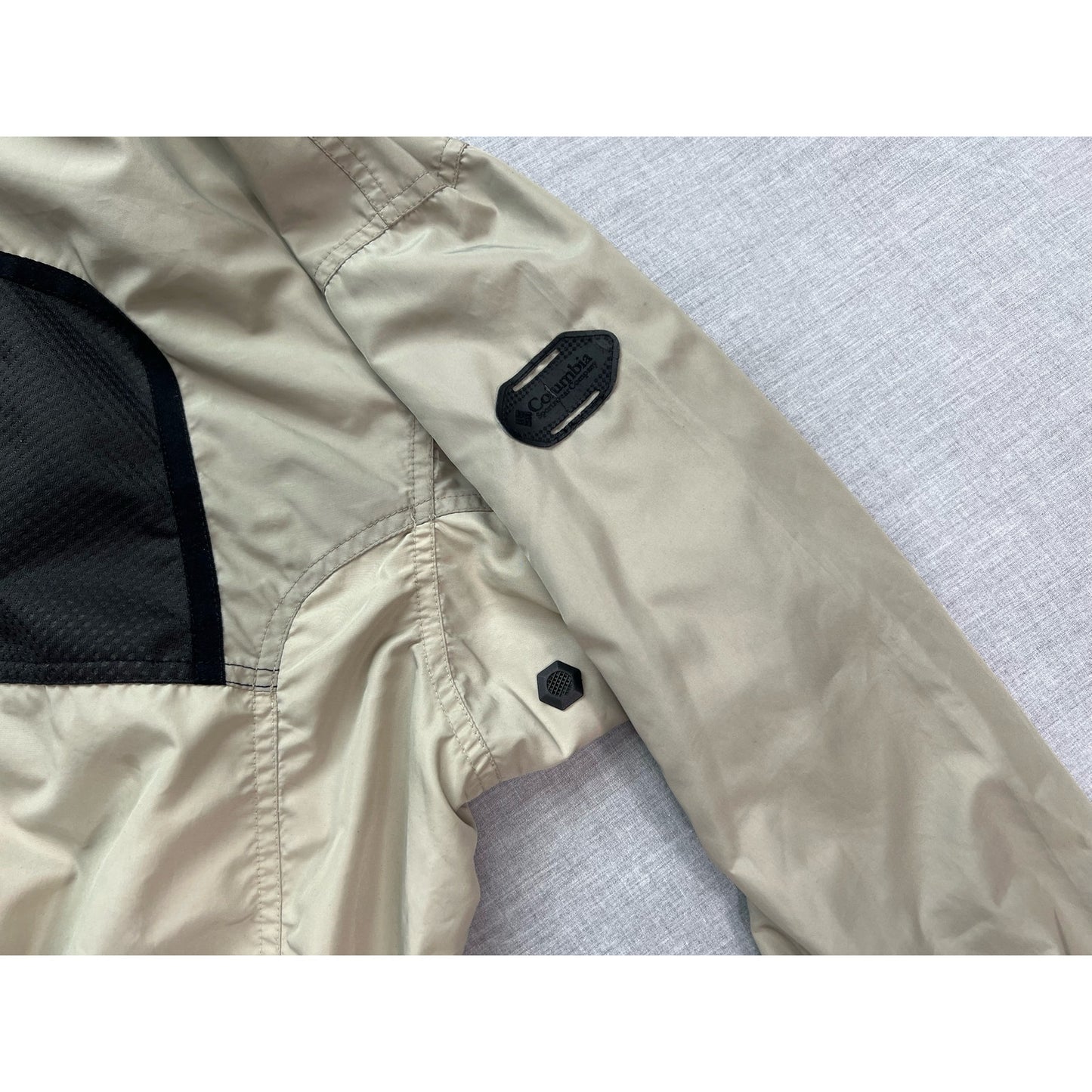 Columbia Quarter Zip Hooded Pullover Windbreaker Jacket Large