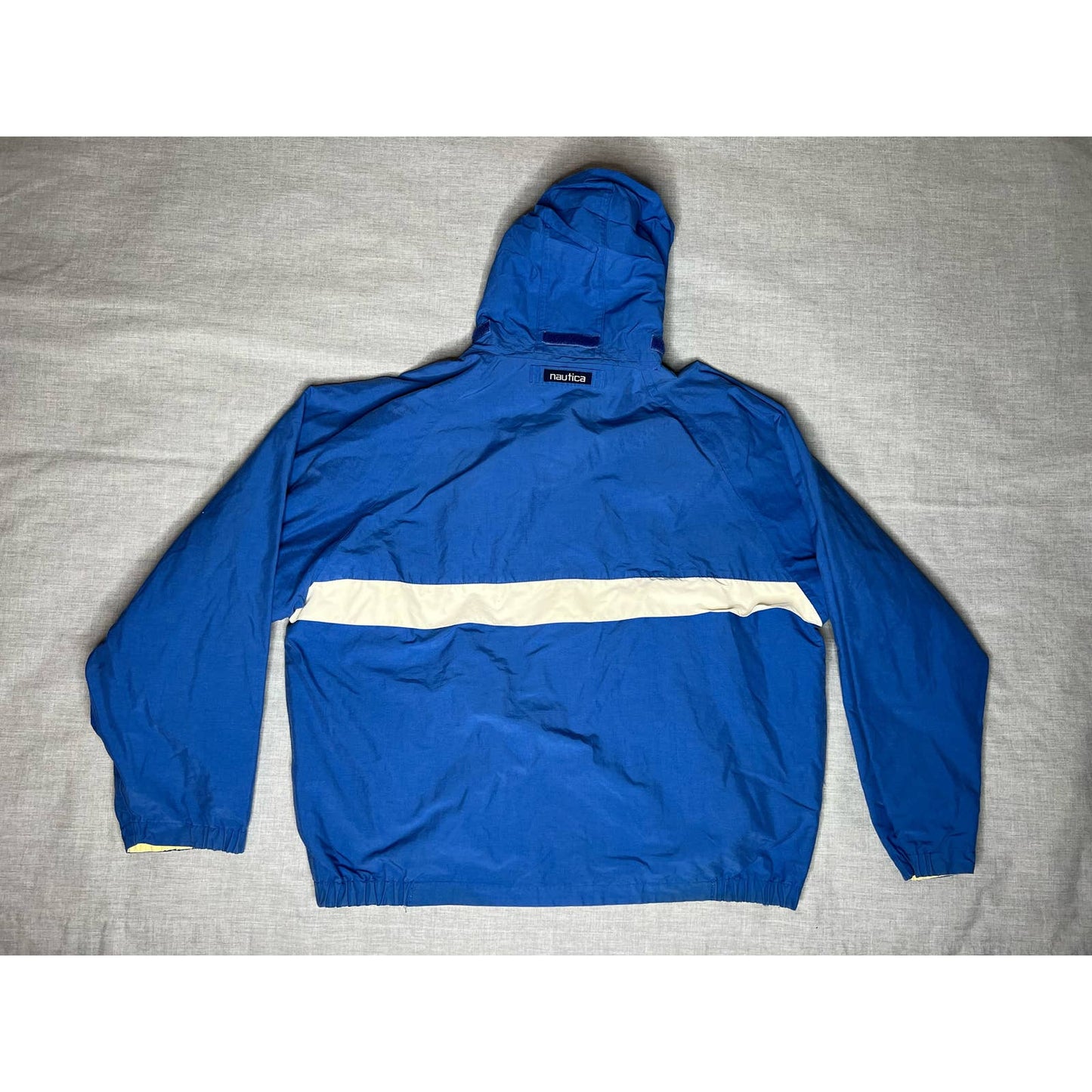 Vintage 90s Nautica Sport Reversible Blue and Yellow Jacket XL