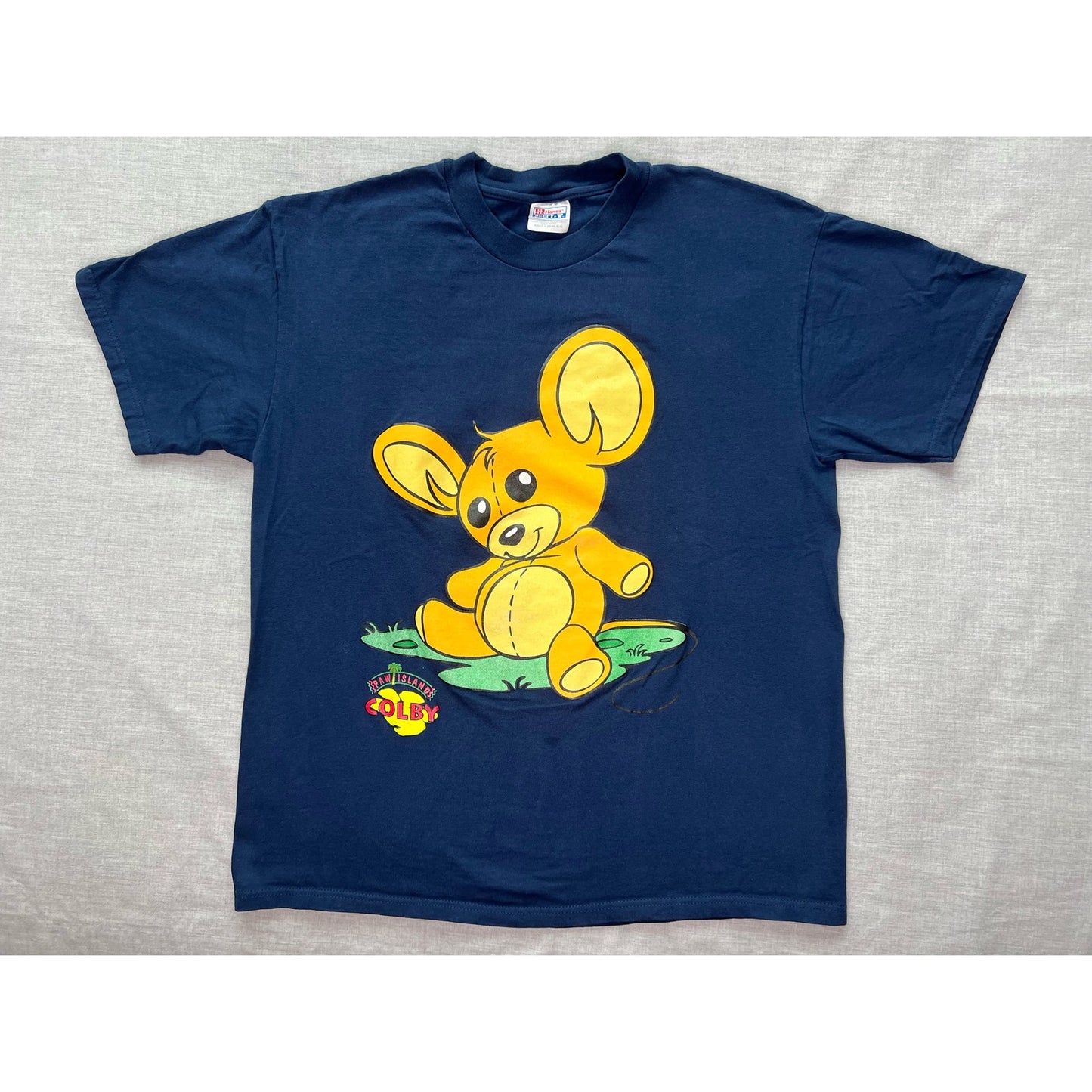 Vintage Paw Island Colby Cartoon T-shirt Large