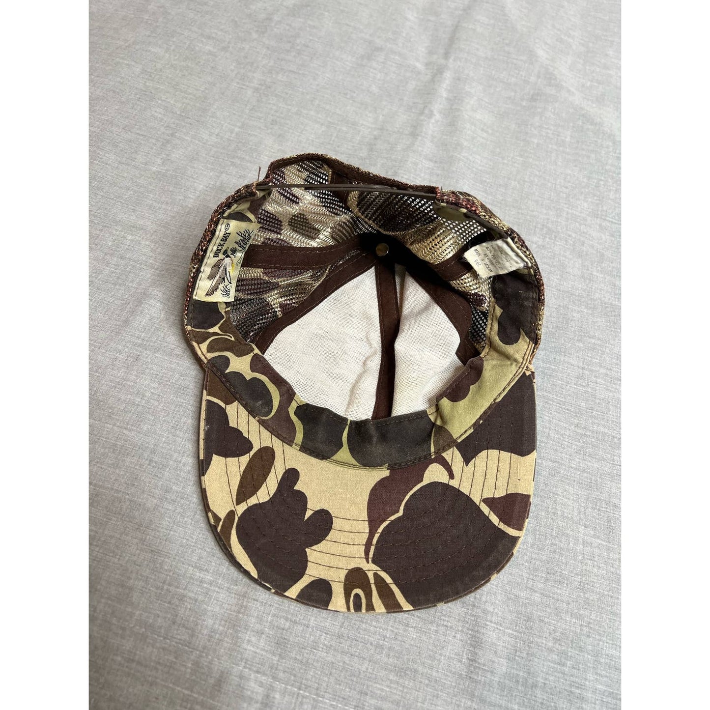 Vintage Duck Bay Camouflage Adjustable Trucker Hat