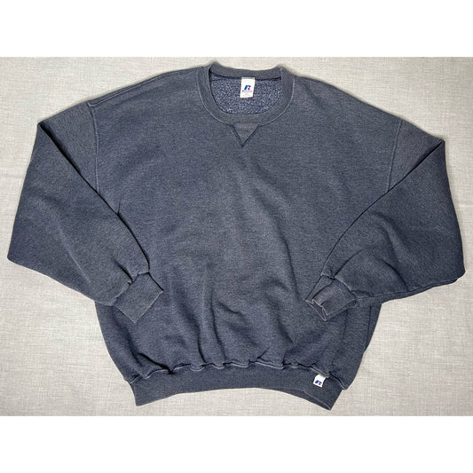 Russell Athletic Blank Crewneck Sweatshirt Charcoal Gray 2XL