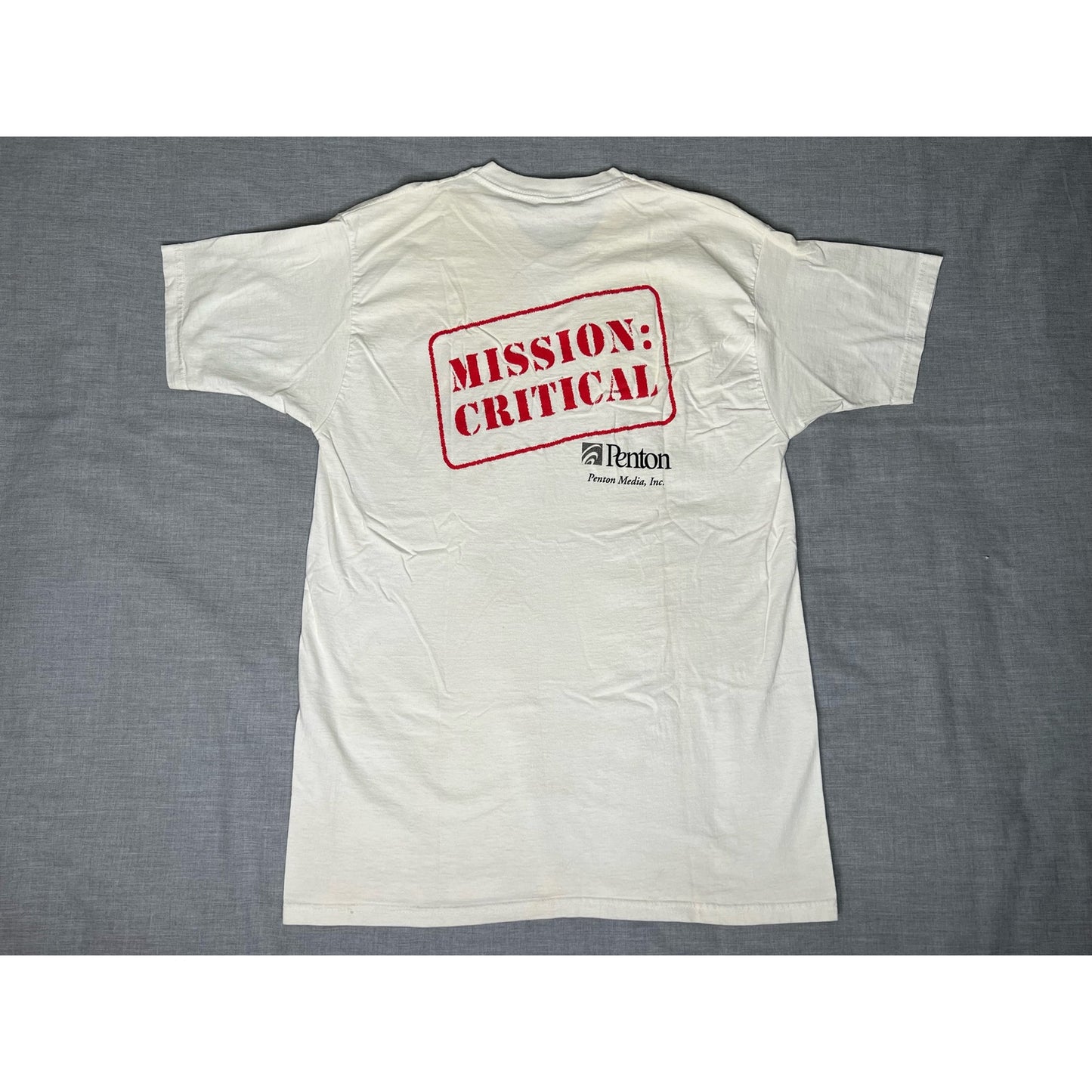 Vintage 1999 Mission Critical Internet World Chicago Tech Promo T-Shirt XL
