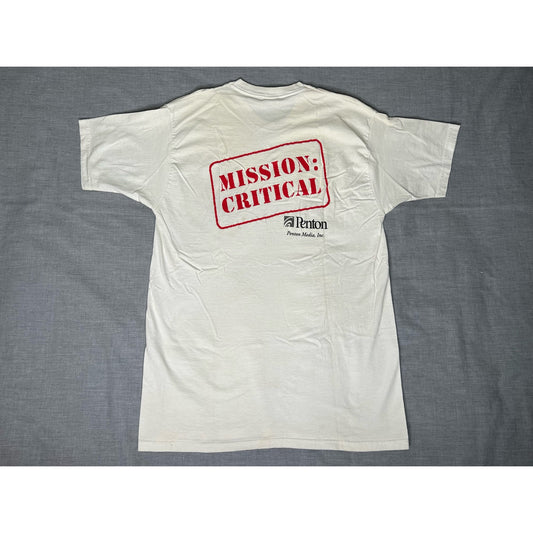 Vintage 1999 Mission Critical Internet World Chicago Tech Promo T-Shirt XL