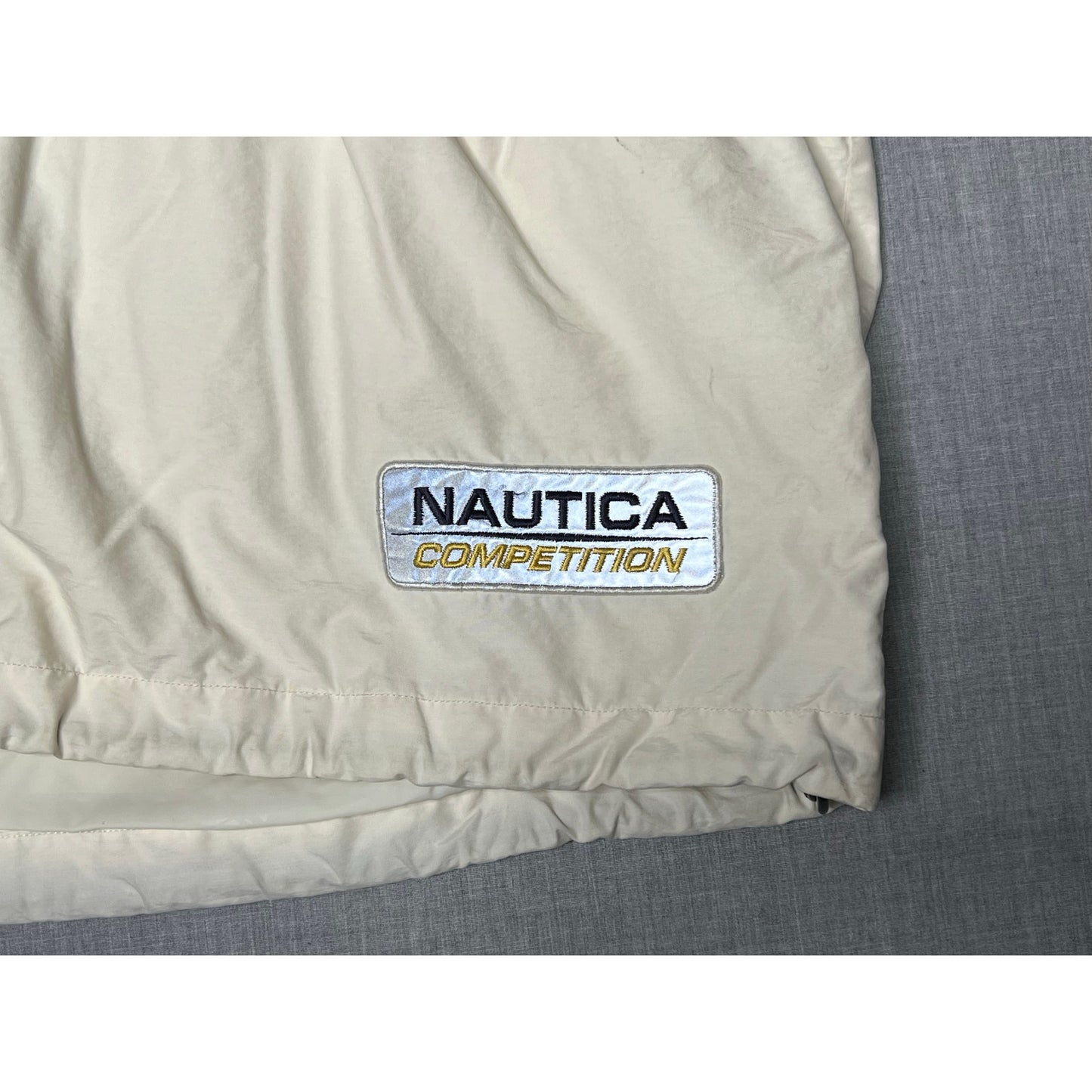 Vintage Nautica Competition Lined Foldaway Hood Windbreaker Jacket XL