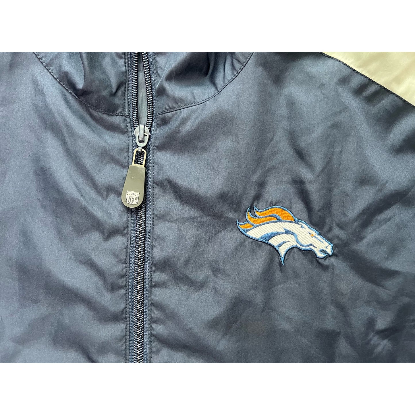 Denver Broncos Reebok NFL Full Zip Lightweight Windbreaker Jacket 2XL
