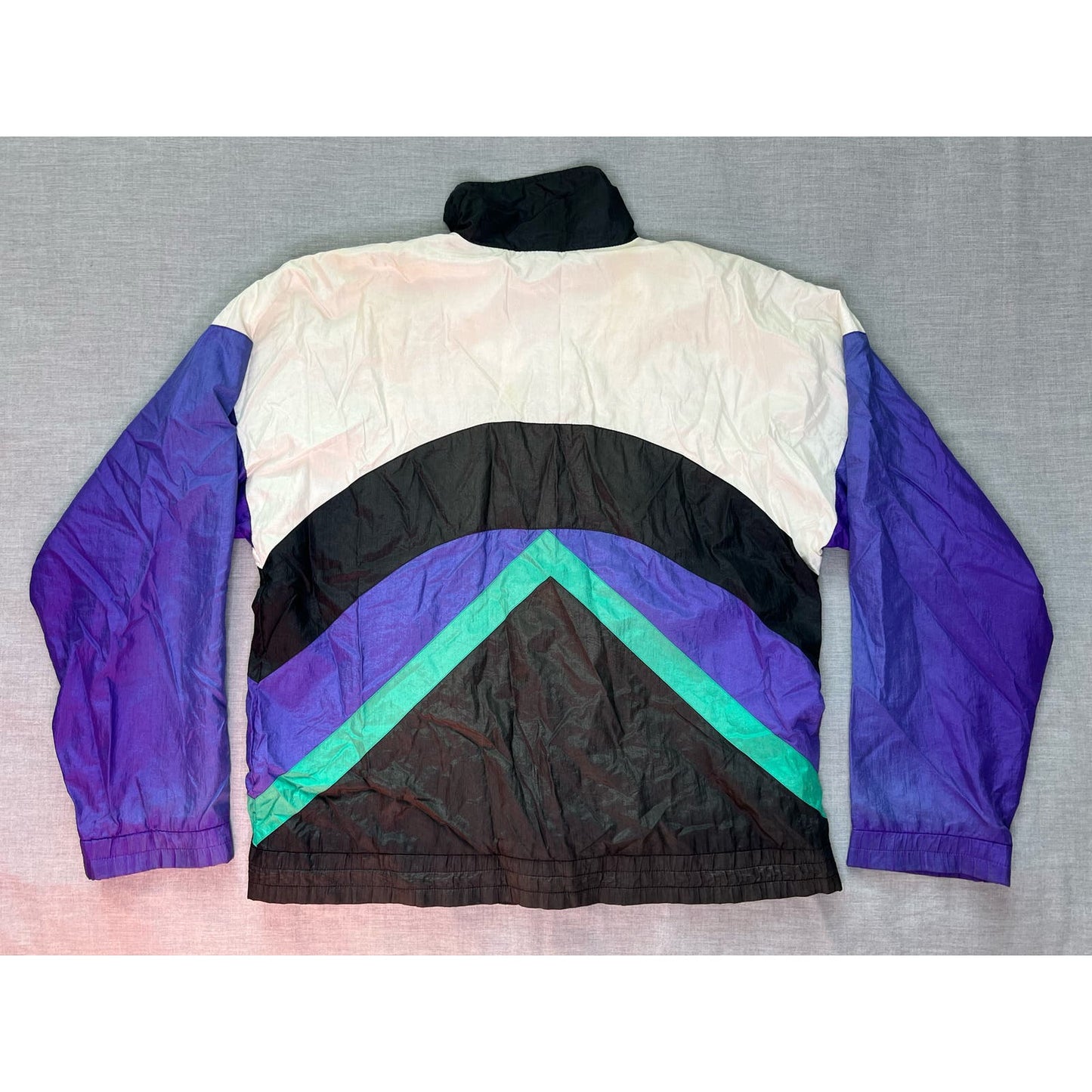 Vintage 90s JC Penney Olympic Full Zip Lined Windbreaker Jacket Medium