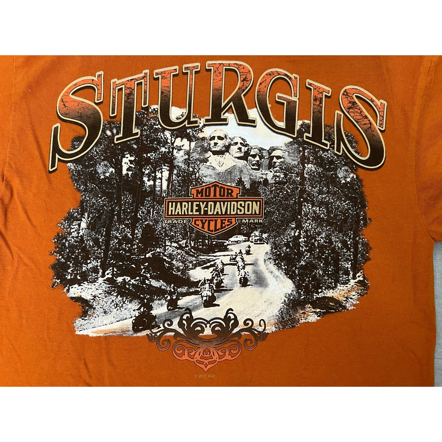 Harley Davidson Sturgis South Dakota Mount Rushmore T-shirt Small