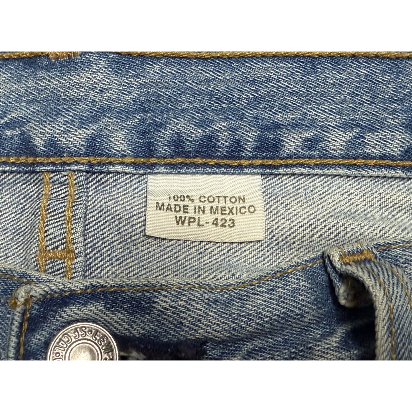 Vintage Levi's 501 Original Straight Fit Light Wash Jeans 34x36