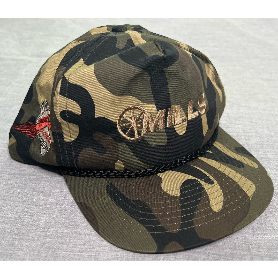 Vintage Mills Auto Group Pheasant Camo Hunting Snapback Hat